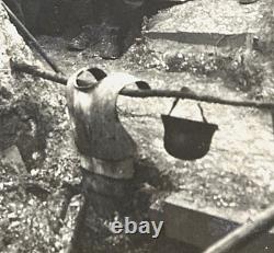 Rare! Wwi German Army Heliograph Blinkstation Near Mineshaft 1918 Photo Postcard