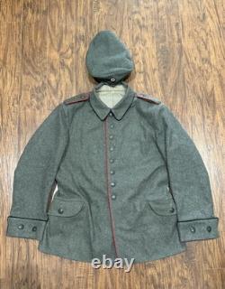 Repro WW1 German Army Field Jacket with m15 hat, Size 42 jacket, size 61 hat