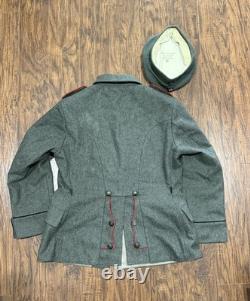 Repro WW1 German Army Field Jacket with m15 hat, Size 42 jacket, size 61 hat