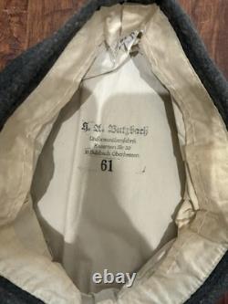 Repro WW1 German Army Field Jacket with m15 hat, Size 42 jacket, size 61 hat