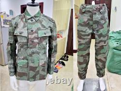 Repro Wwii German Army M43 Splinter Camo Field Tunic Trousers Suit Size M