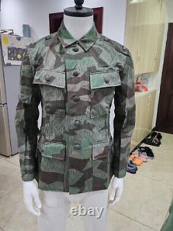 Repro Wwii German Army M43 Splinter Camo Field Tunic Trousers Suit Size M