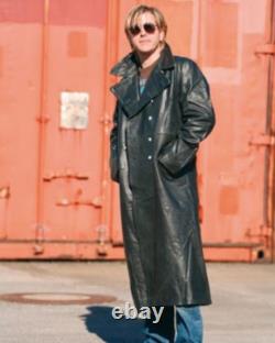 Retro German Officer Coat Leather Coat Officer Officer WWII Army Coat 58