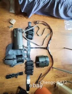 STOCK Replica WWII German Army 98 Leather Equip Kettle Mask Jar Belt Set Prop