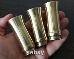 Shot Glasses WWII German Army Solothurn Wehrmacht Battle Relic Brass Trench Art
