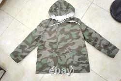 Size M Wwii German Army Splinter Camo Coat & White Winter Reversible Parka