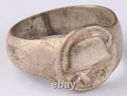 Soldiers set WW2 German ring WWII Steel hat Sword 1942 Engraving Germany Army