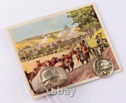 Soldiers set WW2 German ring WWII Steel hat Sword 1942 Engraving Germany Army