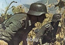 Stahlhelm Wehrmacht WH German Army Steel Helmet M35 Helmet Repro WW II WWII Olive