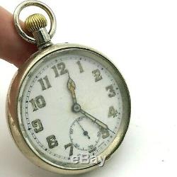 Swiss Military Pocket Watch Vintage OPTIMA 1930s Mechanical RARE German Army WW2