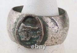 TANKMANs Ring TANK Wehrmacht PANZER Soldiers AMULET Jewelry GERMAN WWII ww2 ARMY