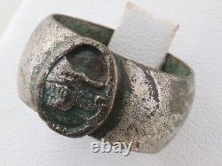 TANKMANs Ring TANK Wehrmacht PANZER Soldiers AMULET Jewelry GERMAN WWII ww2 ARMY