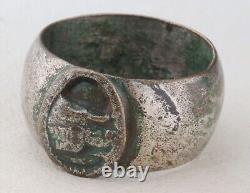 TANKMANs Ring TANK Wehrmacht PANZER Soldiers AMULET Jewelry GERMAN WWII ww2 ARMY