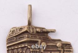 Tank 835 silver WW2 German badge WWII Armored force Pendant Panzer Germany Army