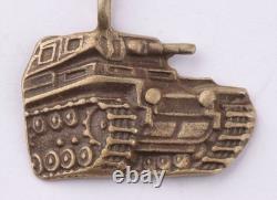 Tank 835 silver WW2 German badge WWII Armored force Pendant Panzer Germany Army