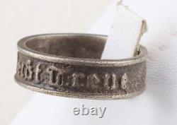 Tankmans WWII Ring GERMAN ww2 TANK Panzer 835 Sterling Silver Army WEHRMACHT Art