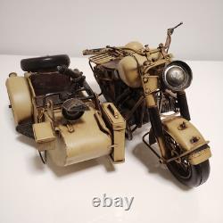 Tin Toy Interior WWII German Army Sidecar Bike