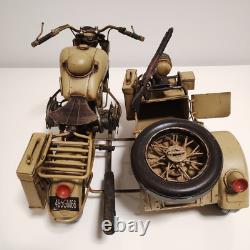 Tin Toy Interior WWII German Army Sidecar Bike