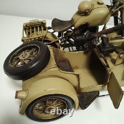 Tin Toy Interior WWII German Army Sidecar Bike