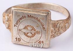 Torpedo mechanic WW2 German ring WWII Germany Army Wehrmacht Skull force Horror