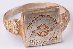 Torpedo mechanic WW2 German ring WWII Germany Army Wehrmacht Skull force Horror