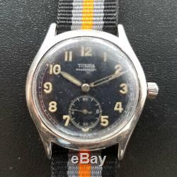 Tritona WASSERDICHT SWISS DH German Army WWII War Military Working Wrist Watch