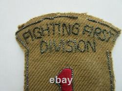 ULTRA RARE WWI WWII US Army 1st INFANTRY DIVISION Patch Theater German Made