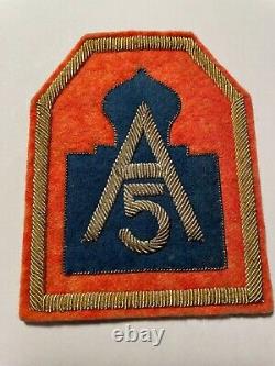 US Army WW2/German Occupation made bullion patch for the 6th US Army