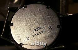 Ultra rare wristwatch Military Minerva German Army WW2 Wehrmacht Dienstuhr 2wk