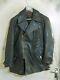 Vintage 40's Ww2 German Army Distressed Leather Cyclist Jacket Size M