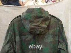 VINTAGE 70s MIL-TEC WWII GERMAN HEER ARMY SPLINTER CAMO REVERSIBLE FIELD