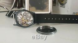 VINTAGE RARE WW2 German Army Military wehrmacht DH SWISS WATCH BUREN GRAND PRIX