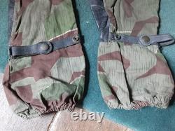 Very Rare 50s WEST GERMAN ARMY Bundeswehr 1956 Splinter Camouflage SNIPER MITTS