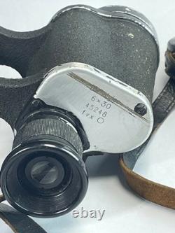 Vintage 1940s WWII German Dienstglas 6x30 Binoculars Military fvx O