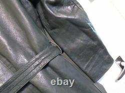 Vintage 40's Ww2 German Wehrmacht Army Cyclist Leather Jacket Size S