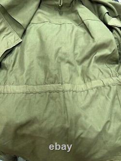 Vintage 40s WW2 M-1943 M43 German Army Military Field Jacket Green 46 in A2