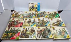 Vintage Airfix WWII HO/OO Army Men Lot with Boxes British German US Marines + More