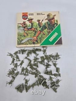 Vintage Airfix WWII HO/OO Army Men Lot with Boxes British German US Marines + More