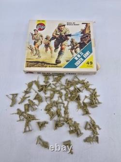 Vintage Airfix WWII HO/OO Army Men Lot with Boxes British German US Marines + More