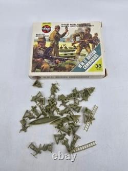 Vintage Airfix WWII HO/OO Army Men Lot with Boxes British German US Marines + More
