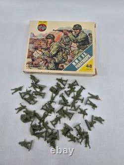Vintage Airfix WWII HO/OO Army Men Lot with Boxes British German US Marines + More
