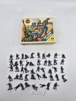 Vintage Airfix WWII HO/OO Army Men Lot with Boxes British German US Marines + More
