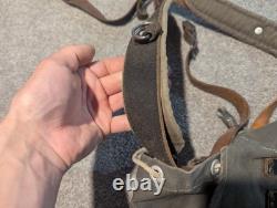 Vintage Austrian Backpack WWII 1940s Military Army Pack Canvas German