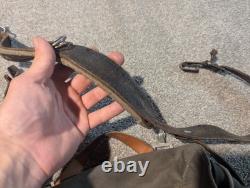 Vintage Austrian Backpack WWII 1940s Military Army Pack Canvas German