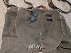 Vintage Austrian Backpack WWII 1940s Military Army Pack Canvas German