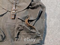 Vintage Austrian Backpack WWII 1940s Military Army Pack Canvas German