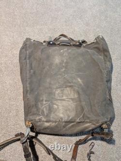 Vintage Austrian Backpack WWII 1940s Military Army Pack Canvas German