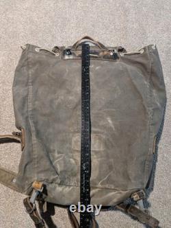 Vintage Austrian Backpack WWII 1940s Military Army Pack Canvas German