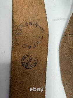 Vintage Czechoslovak Army Leather Y-Straps Lot of 3 German WWII Style Surplus