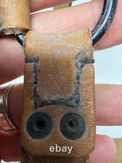 Vintage Czechoslovak Army Leather Y-Straps Lot of 3 German WWII Style Surplus